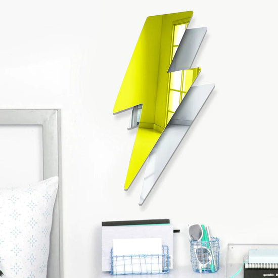 Lightning Bolt Mirror Decor - FYLZGO Signs