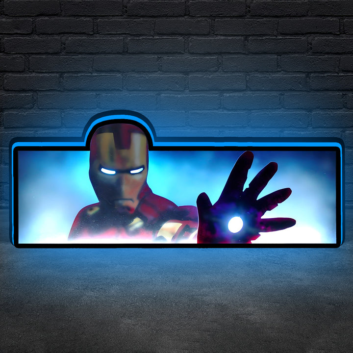 Iron Man topper, Pinball Topper LED Lightbox,  3D Printed Lightbox Rock Your Game