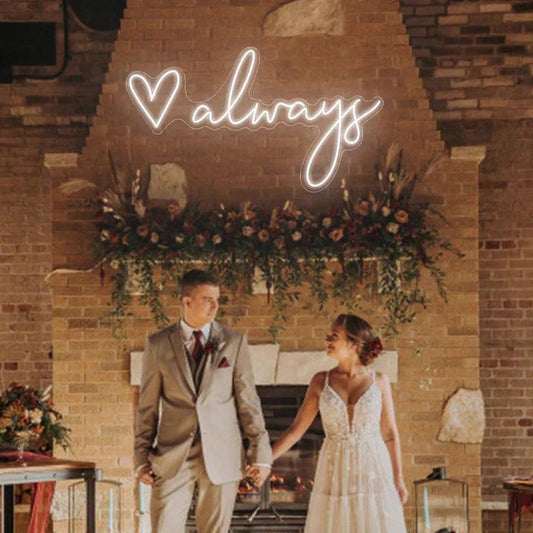 Love Always Wedding Neon Sign - FYLZGO Signs