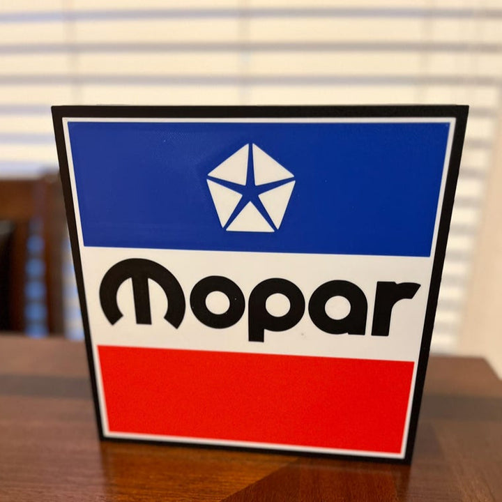 MOPAR Parts Lightbox RGB LED 3D Printed