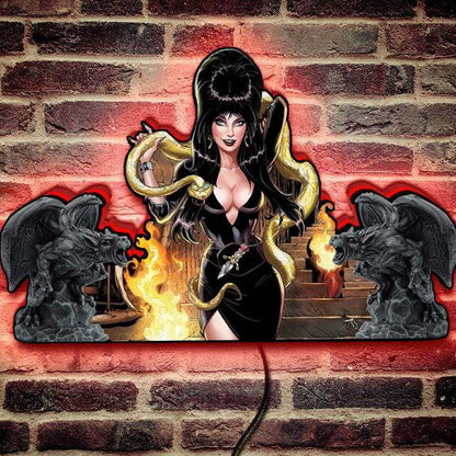 Elvira's House of Horrors Pinball Top LED Light Box Embrace the Ghost - FYLZGO Signs