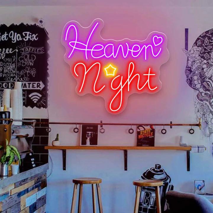 Heaven Night Bar Neon Sign - FYLZGO Signs