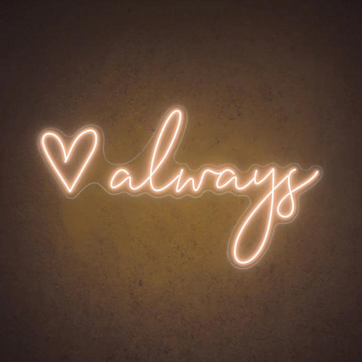 Love Always Wedding Neon Sign - FYLZGO Signs