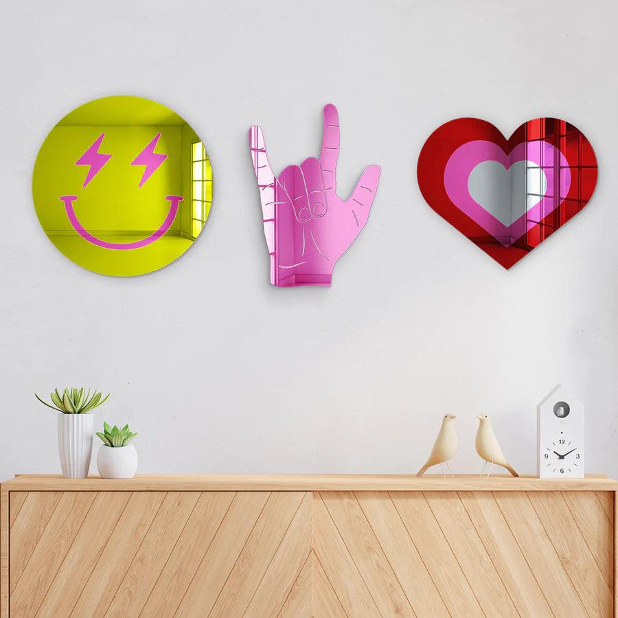 I Love You Sign Language Decorative Wall Mirror - FYLZGO Signs