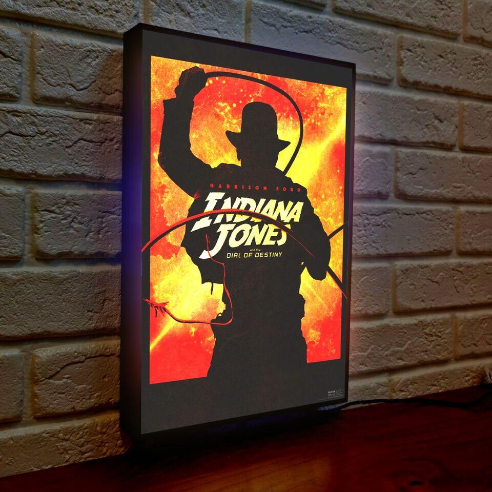 Indiana Jones and the Dial of Destiny Movie Poster LED Lightbox Fully Dimmable - FYLZGO Signs