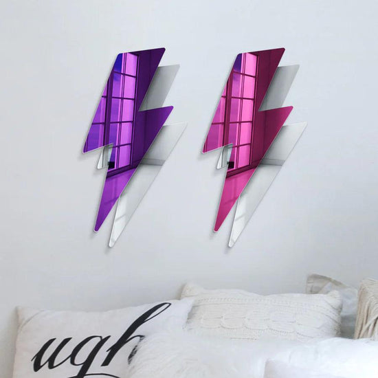 Lightning Bolt Mirror Decor - FYLZGO Signs