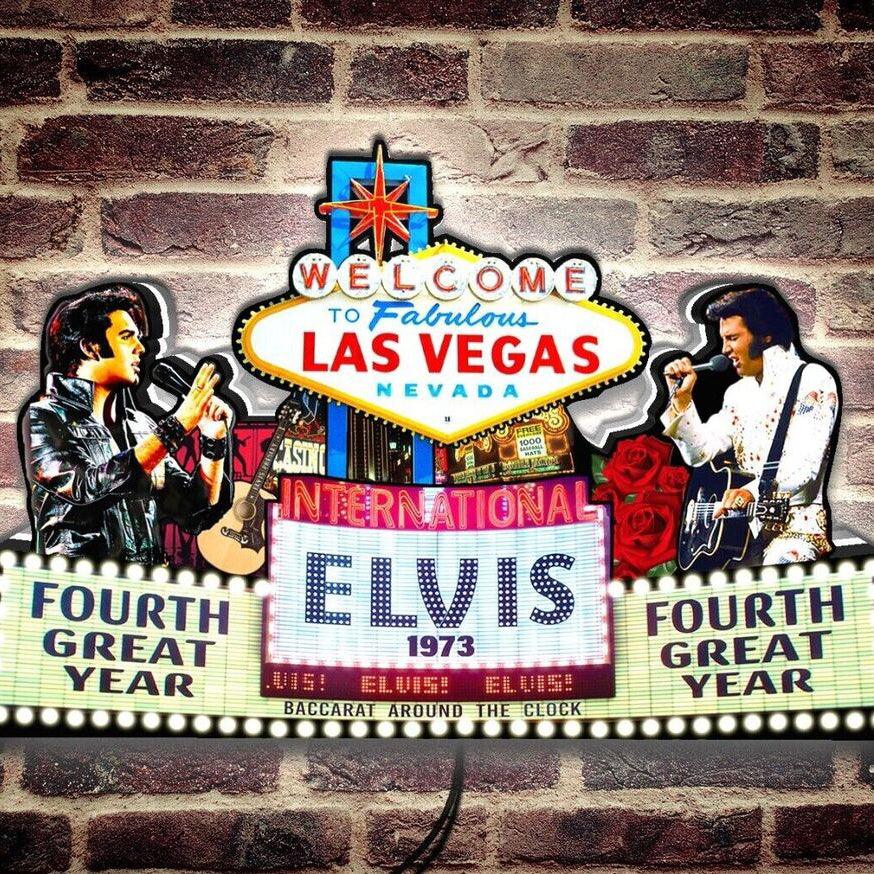 Ultra Rare Elvis Presley Pinball Top LED Light Box - Channel the King of Rock 'n' Roll