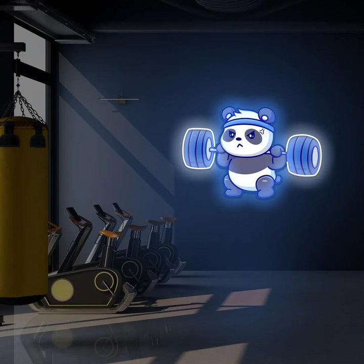 Panda Gym UV Neon Art - FYLZGO Signs