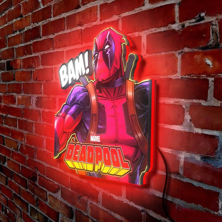 Custom Deadpool Pinball Top LED Light Box Enhance your gaming experience - FYLZGO Signs