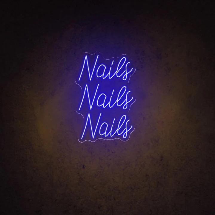 Nails Nails Nails Salon Neon Sign - FYLZGO Signs