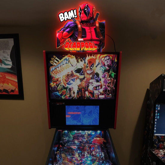 Custom Deadpool Pinball Top LED Light Box Enhance your gaming experience - FYLZGO Signs