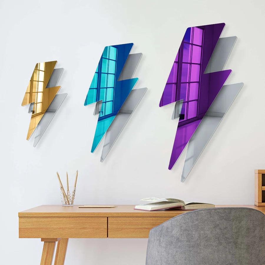 Lightning Bolt Mirror Decor - FYLZGO Signs