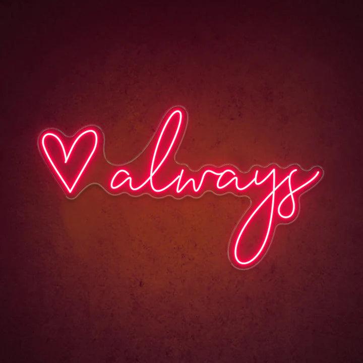 Love Always Wedding Neon Sign - FYLZGO Signs