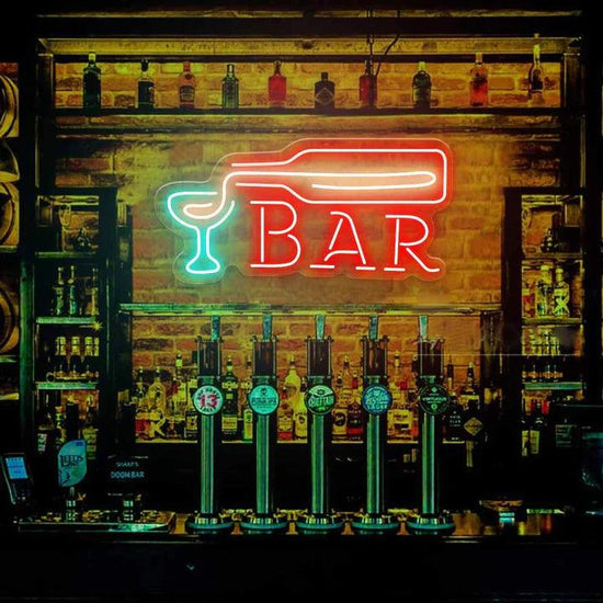 Bar Neon Sign - FYLZGO Signs