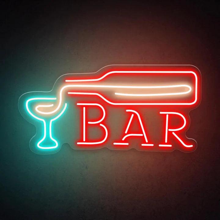 Bar Neon Sign - FYLZGO Signs