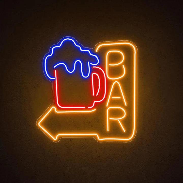 Beer Arrow Bar Neon Sign - FYLZGO Signs