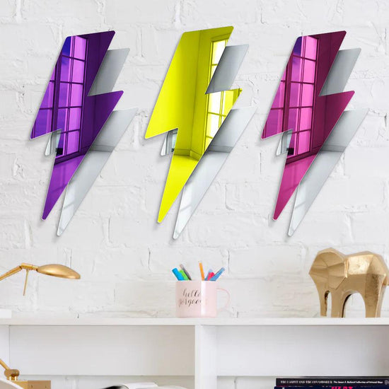 Lightning Bolt Mirror Decor - FYLZGO Signs