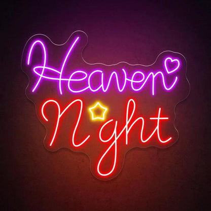 Heaven Night Bar Neon Sign - FYLZGO Signs