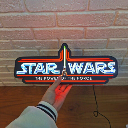 Star Wars Power of the Force Retro Series Kenner Toy Logo LED Sign - FYLZGO Signs