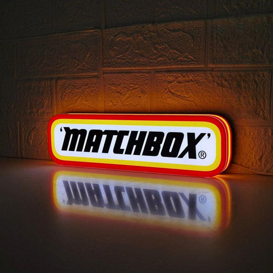 Matchbox Logo Inspired LED Lightbox, Dimmable & USB Powered, Perfect for Matchbox car collectors