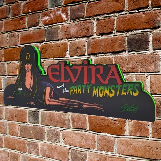 Elvira's Party Monsters Pinball Topper LED Lightbox USB Dimmer, Pinball Arcade Decor