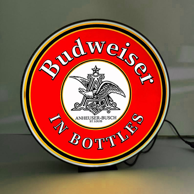 Budweiser 3D printed lightbox logo led light box