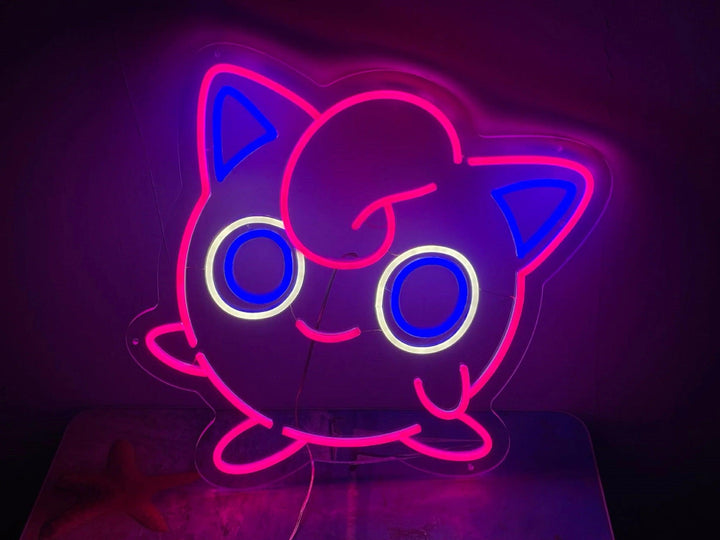 Pokemon Jigglypuff Neon Sign Cute Gift for Kids - FYLZGO Signs