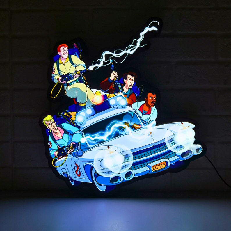 Ghostbusters ECTO-1 Lightbox, USB Powered with Dimming Control, Perfect Decor with your ECTO-1 mobile or Ecto-1