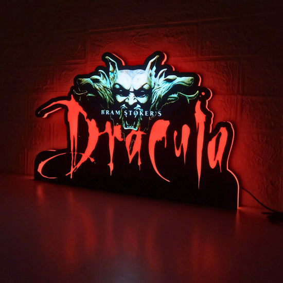 Dracula Bram Stoker's Pinball Topper, 3D Printed housing with RED Halo effects, LED, Dimmable, and USB powered