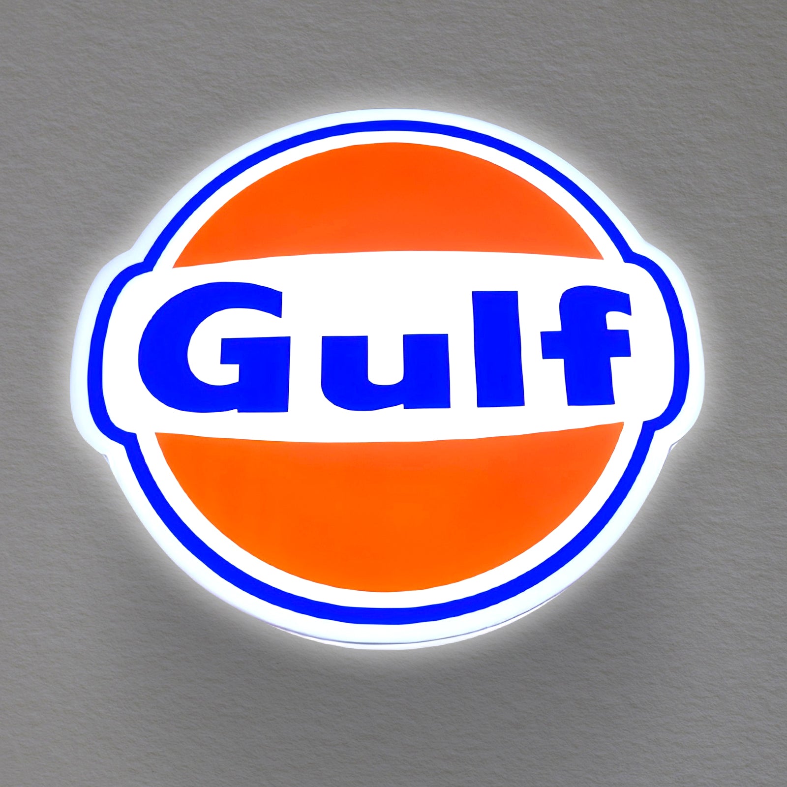 Enseigne commerciale personnalisée Logo Gulf Gas 3D Lightbox