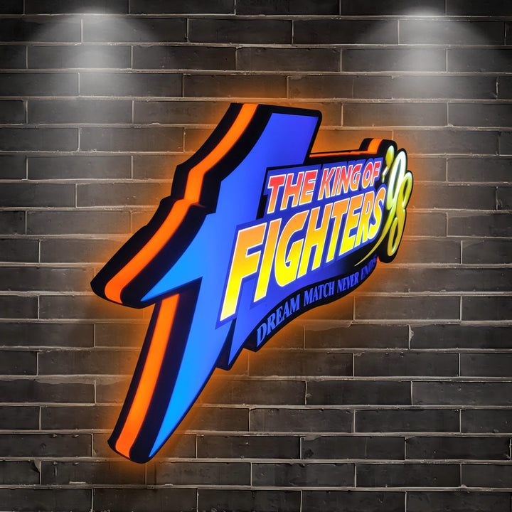 The King of Fighters 98 3D Printed LED Lightbox for Gaming Room Decor