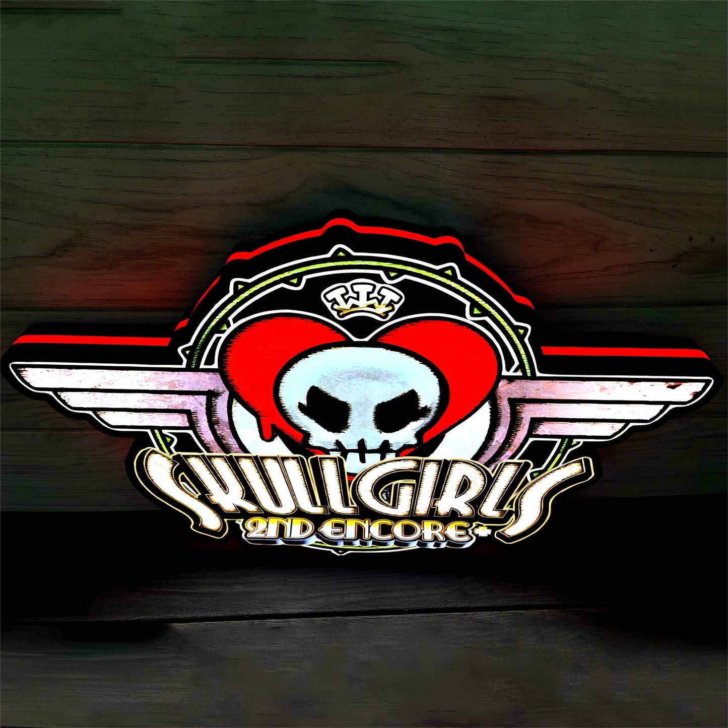 Skullgirls 2nd Encore Game Logo Lightbox LED Sign Custom for Decor