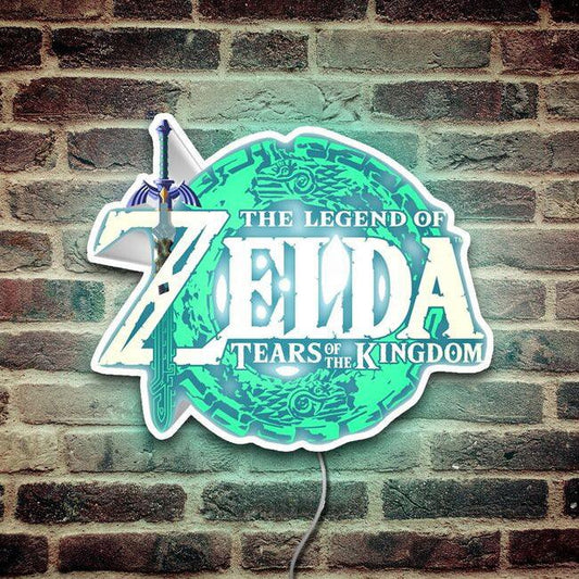Legend of Zelda Tears of the Kingdom Sign LED Sign Handmade Triforce Night Light - FYLZGO Signs