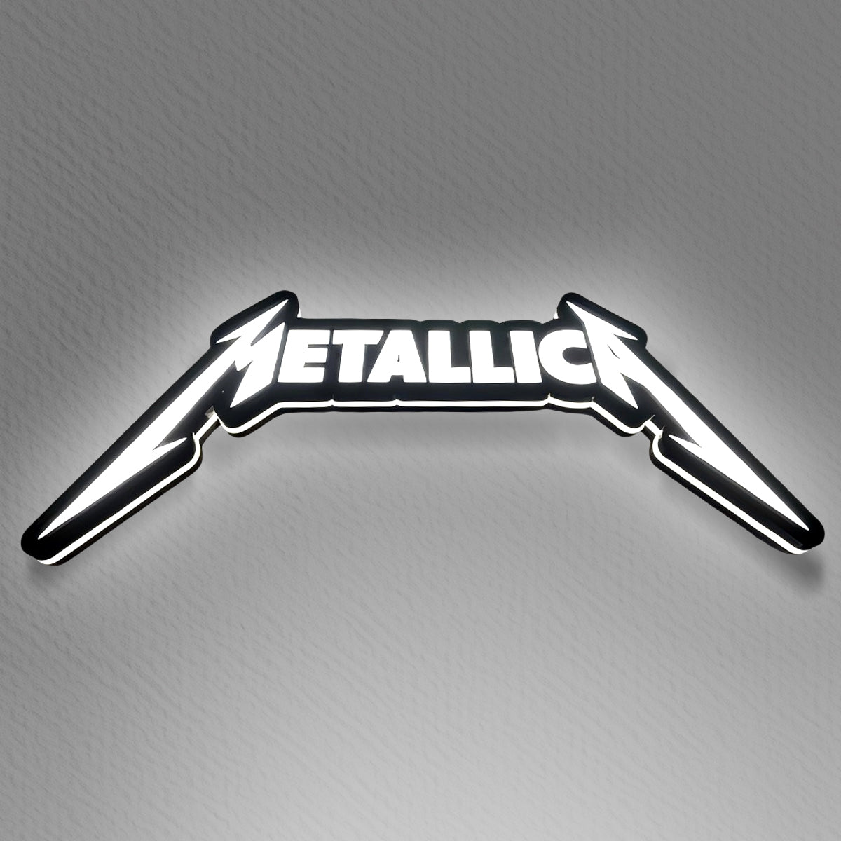 Metallica 3D Printed LED Lamp  Illuminate 3D Lightbox Your Space Dimmable & Powered by USB