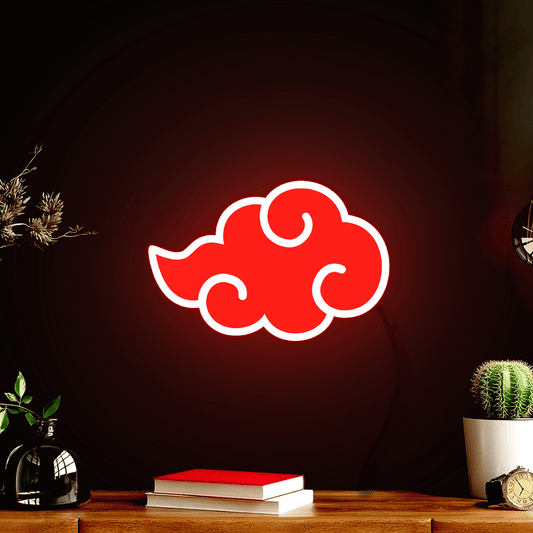 Akatsuki Logo LED Sign - Naruto - 3D Printing - Energy Saving - USB Power Supply