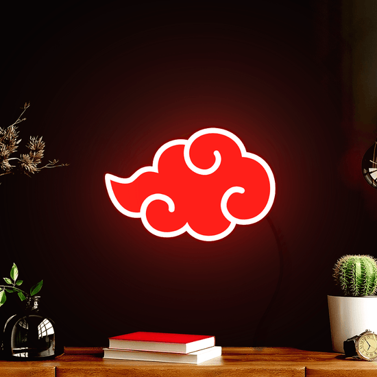 Akatsuki Logo LED Sign Naruto 3D Printing Energy Saving USB Power Supply - FYLZGO Signs