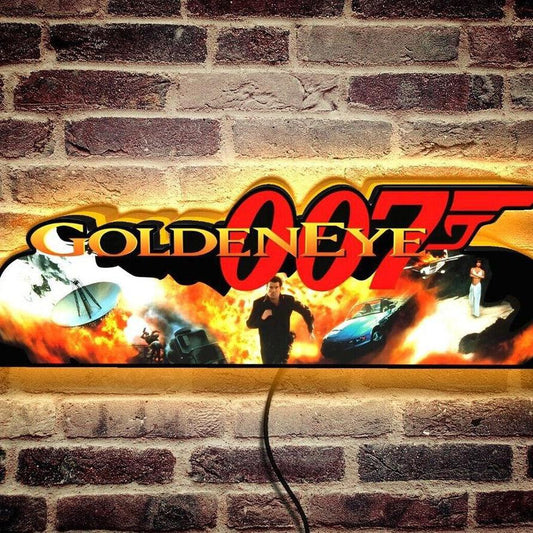 Rare Goldeneye 007 Pinball Top LED Light Box USB Powered Fully Dimmable - FYLZGO Signs