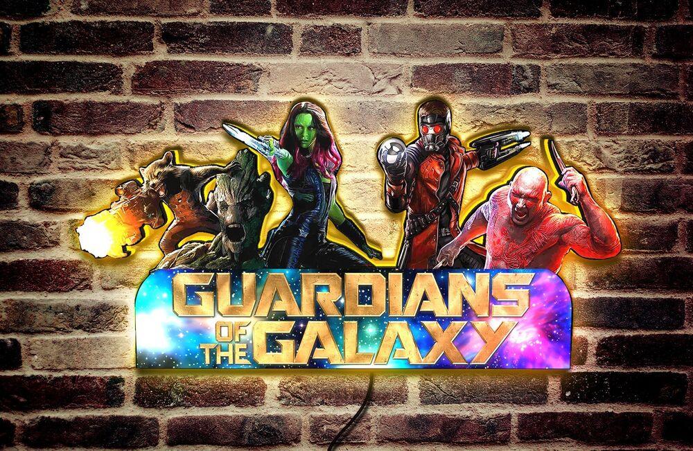 Guardians of the Galaxy Pinball Top LED Light Box, Rare Collectible USB Plug - FYLZGO Signs