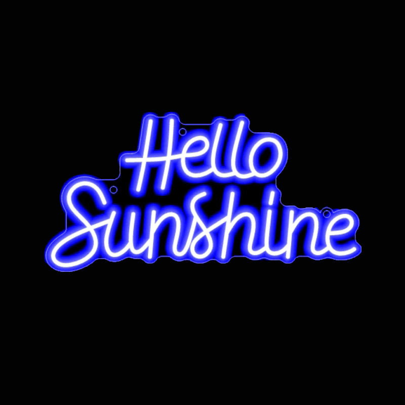 Hello Sunshine Neon Signs - FYLZGO Signs