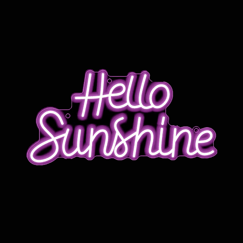 Hello Sunshine Neon Signs - FYLZGO Signs