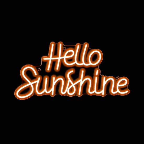 Hello Sunshine Neon Signs - FYLZGO Signs