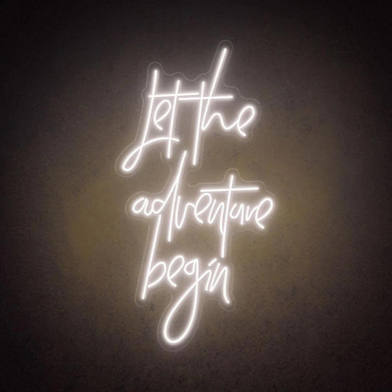 Let The Adventure Begin Neon Signs Decor - FYLZGO Signs