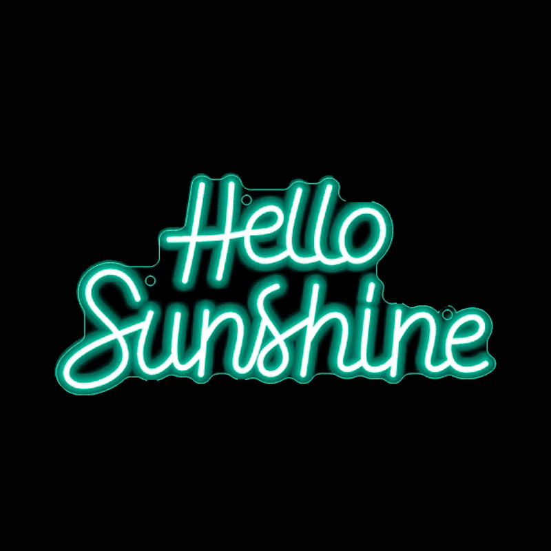 Hello Sunshine Neon Signs - FYLZGO Signs