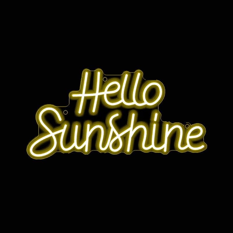 Hello Sunshine Neon Signs - FYLZGO Signs