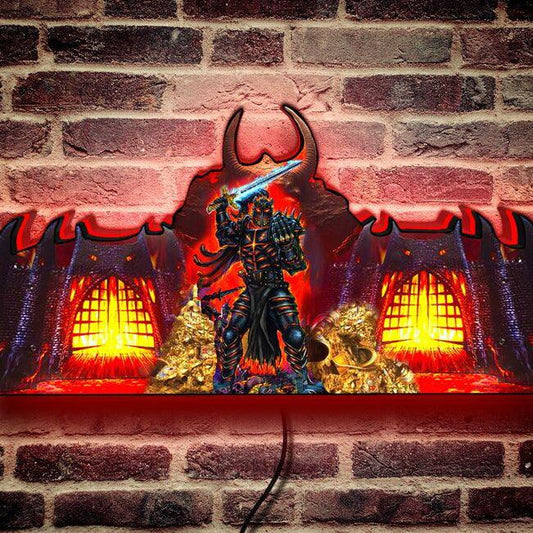 Rare Black Knight Pinball Top with Eye-catching LED Lightbox Power Conquer the Game - FYLZGO Signs