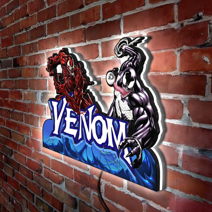 Ultra Rare Venom Pinball Top LED Light Box Fully Darkable USB Powered - FYLZGO Signs