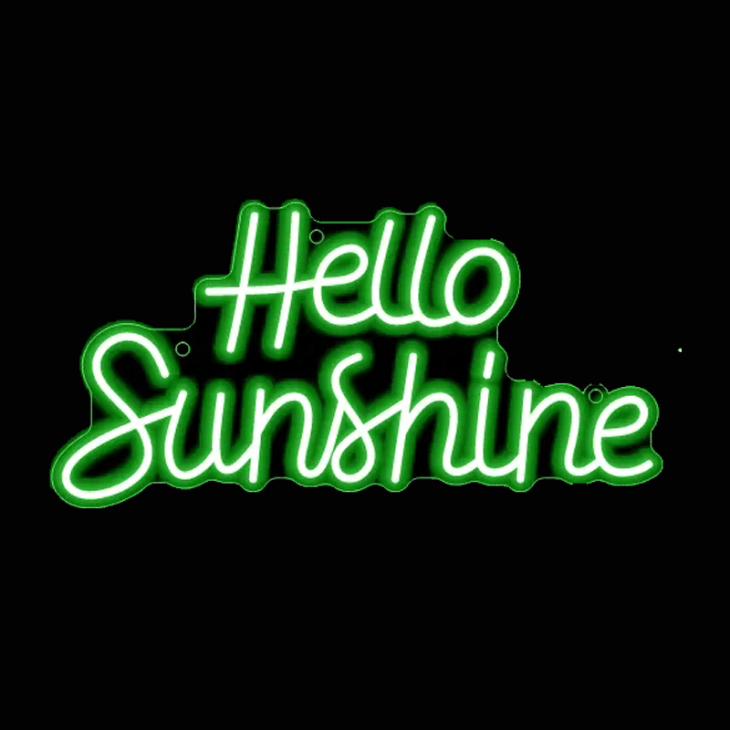 Hello Sunshine Neon Signs - FYLZGO Signs