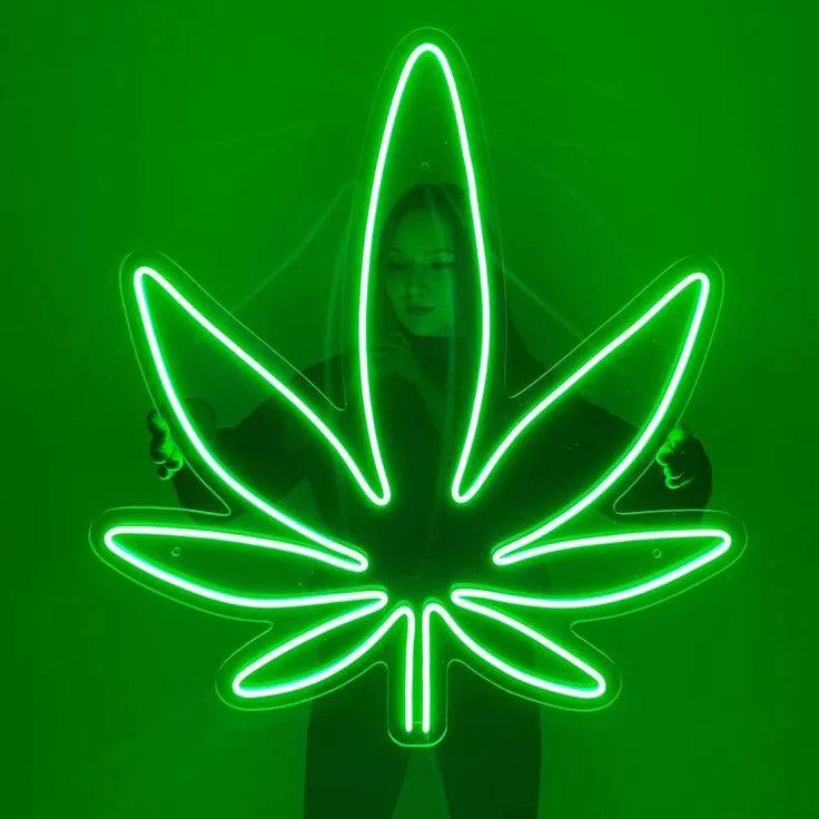 Marijuana Leaf Neon Signs - FYLZGO Signs