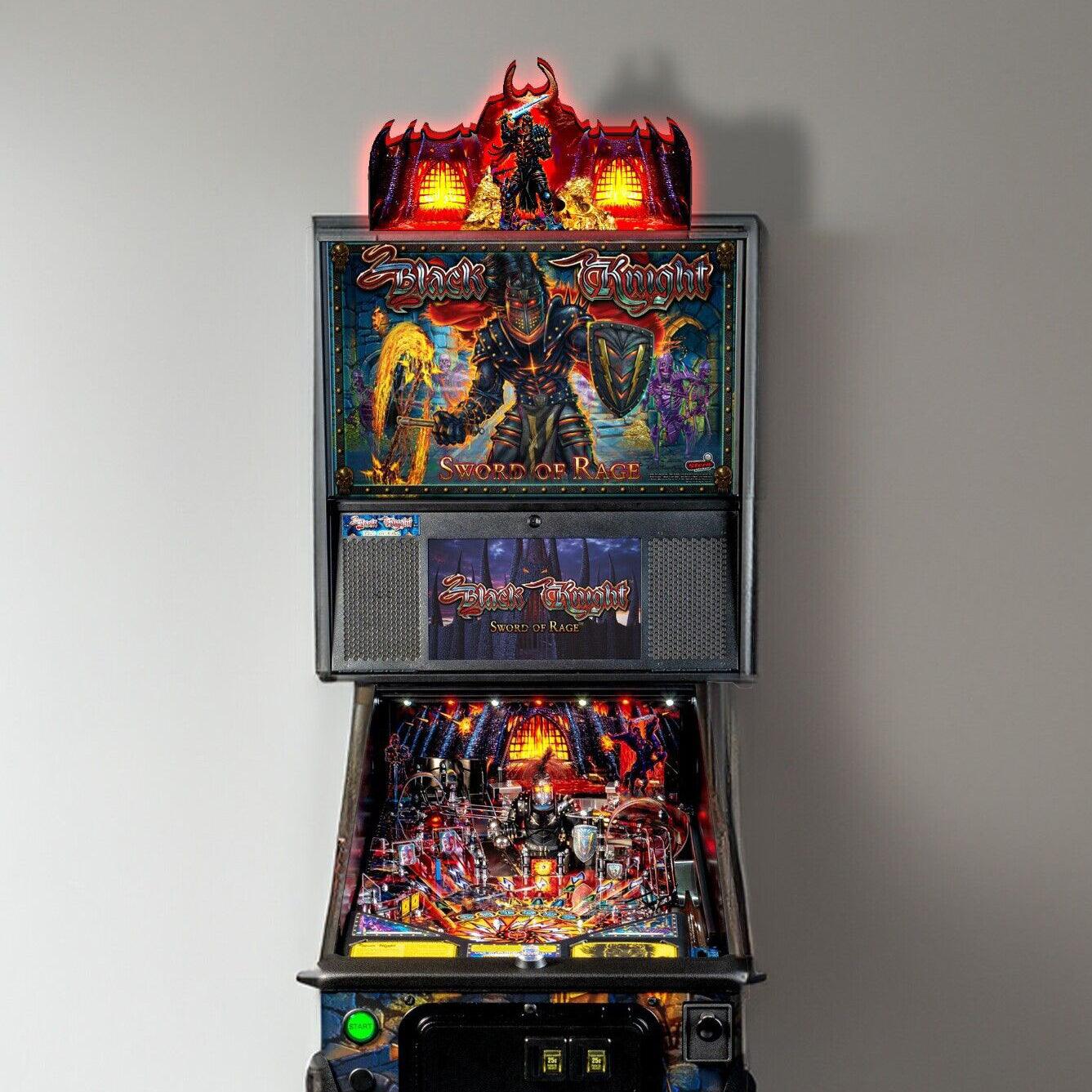 Rare Black Knight Pinball Top with Eye-catching LED Lightbox Power Conquer the Game - FYLZGO Signs