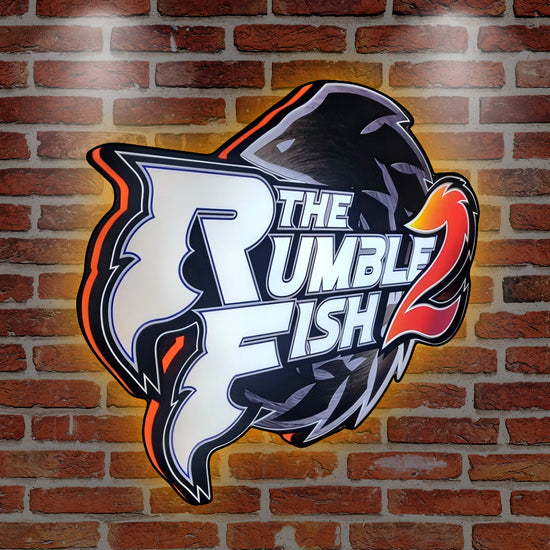 Fish Rumble II 3D Printed LED Lightbox for Gaming Room Decor